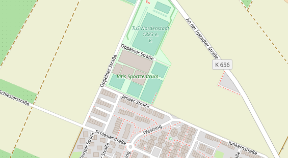 Tennisverein auf Satellitenbild