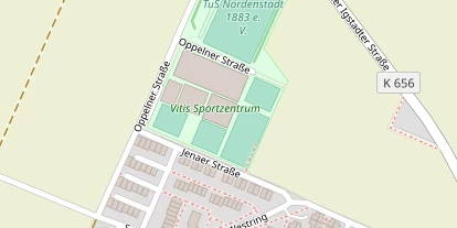 Tennisverein auf Satellitenbild