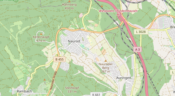 Tennisverein auf Karte