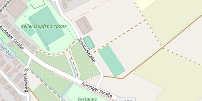 Tennisverein auf Satellitenbild