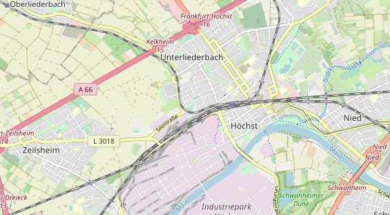 Tennisverein auf Karte