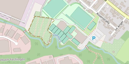 Tennisverein auf Satellitenbild