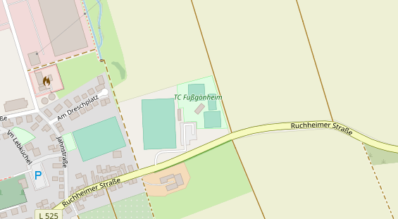 Tennisverein auf Satellitenbild