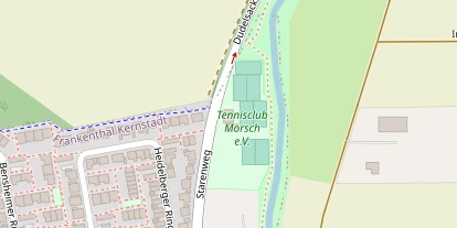 Tennisverein auf Satellitenbild