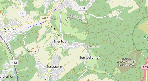 Tennisverein auf Karte