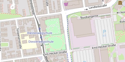 Tennisverein auf Satellitenbild