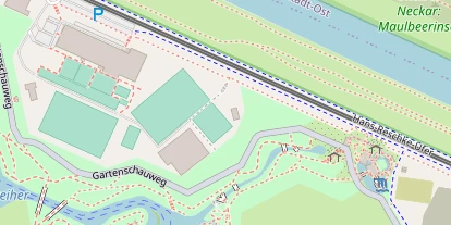 Tennisverein auf Satellitenbild