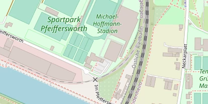 Tennisverein auf Satellitenbild