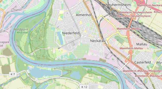 Tennisverein auf Karte