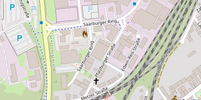 Tennisverein auf Satellitenbild