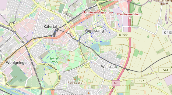 Tennisverein auf Karte