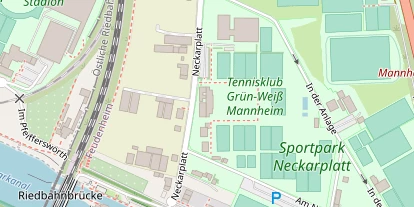 Tennisverein auf Satellitenbild