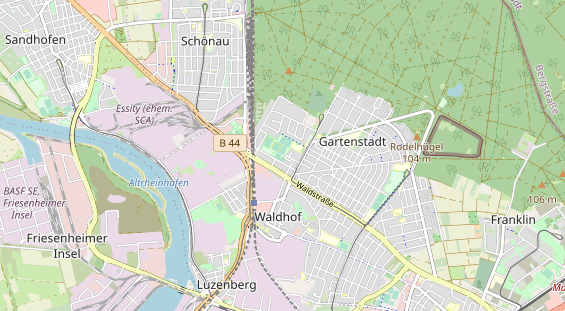 Tennisverein auf Karte