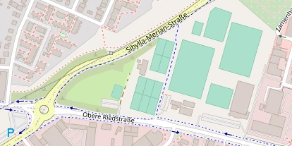 Tennisverein auf Satellitenbild