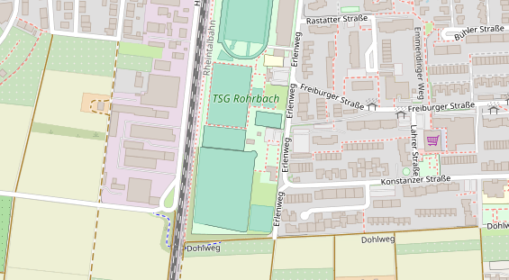 Tennisverein auf Satellitenbild