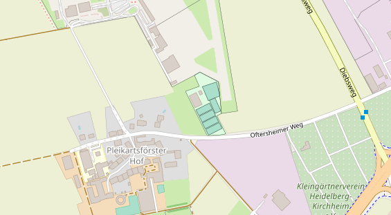 Tennisverein auf Satellitenbild