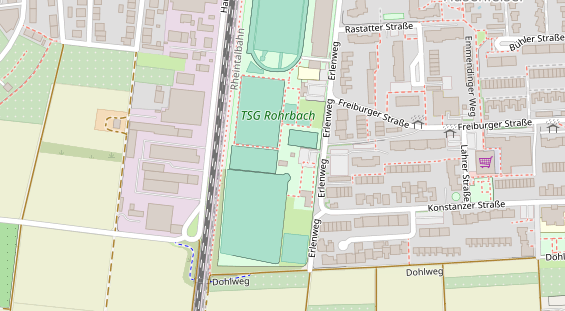 Tennisverein auf Satellitenbild