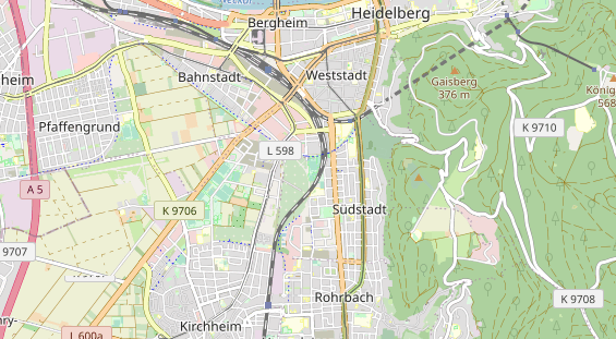 Tennisverein auf Karte