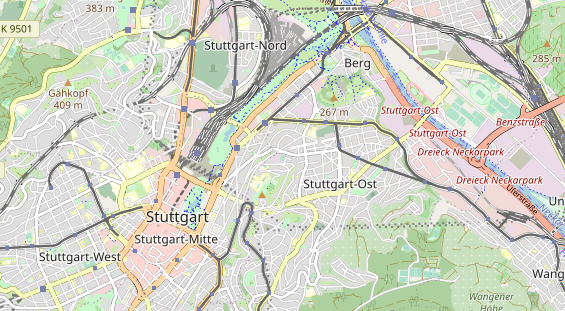 Tennisverein auf Karte