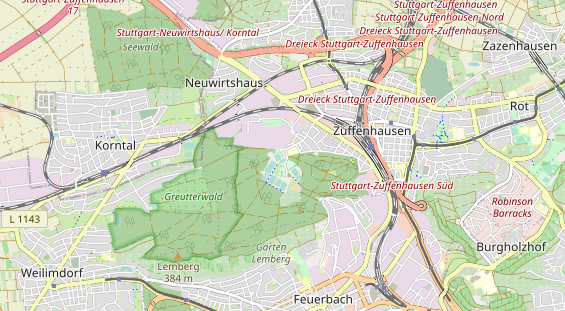 Tennisverein auf Karte