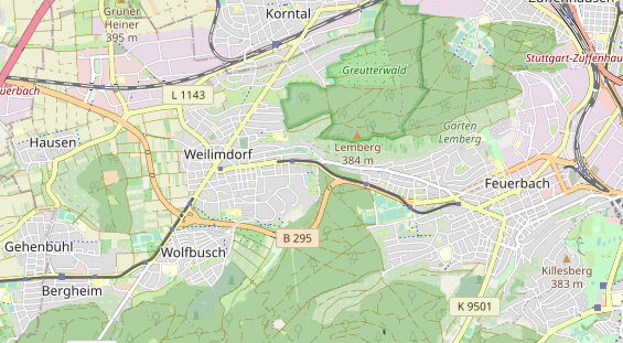 Tennisverein auf Karte