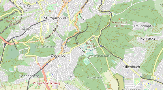 Tennisverein auf Karte