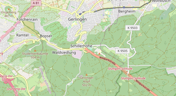 Tennisverein auf Karte