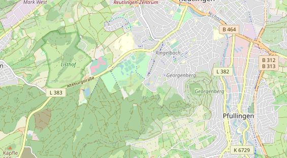 Tennisverein auf Karte