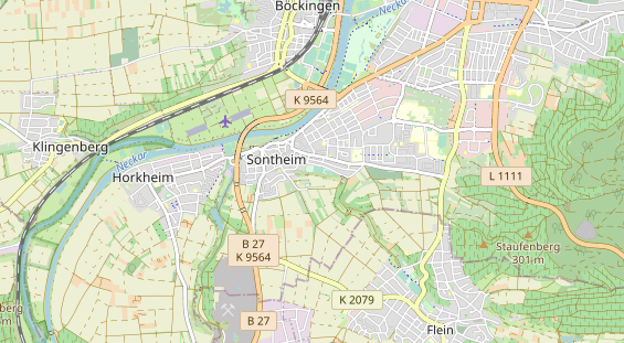 Tennisverein auf Karte