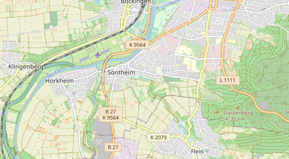 Tennisverein auf Karte