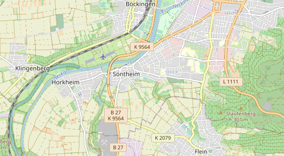 Tennisverein auf Karte