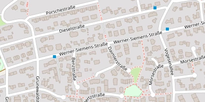 Tennisverein auf Satellitenbild