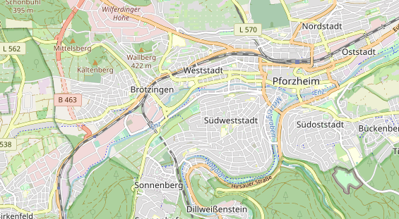 Tennisverein auf Karte