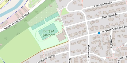 Tennisverein auf Satellitenbild