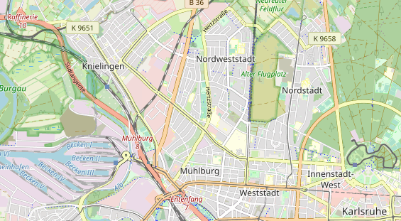 Tennisverein auf Karte