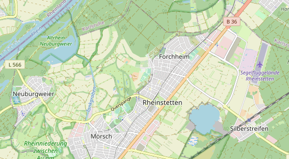 Tennisverein auf Karte