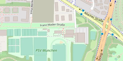 Tennisverein auf Satellitenbild