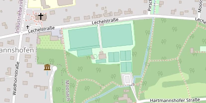 Tennisverein auf Satellitenbild