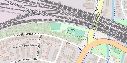 Tennisverein auf Satellitenbild