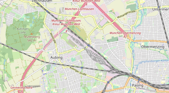 Tennisverein auf Karte