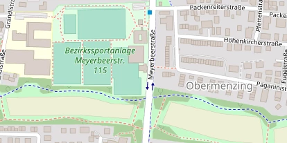 Tennisverein auf Satellitenbild