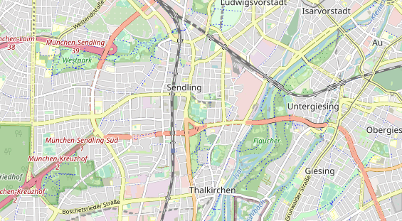 Tennisverein auf Karte