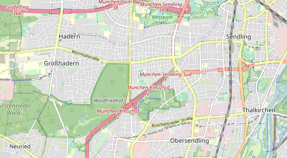 Tennisverein auf Karte