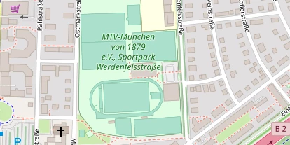 Tennisverein auf Satellitenbild
