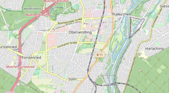 Tennisverein auf Karte