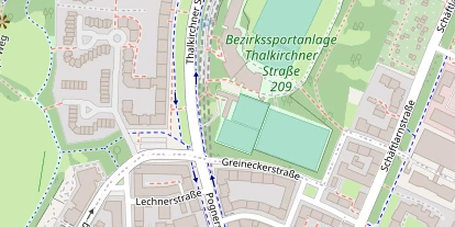 Tennisverein auf Satellitenbild