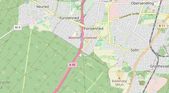 Tennisverein auf Karte