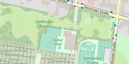 Tennisverein auf Satellitenbild