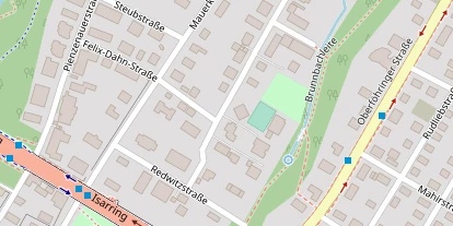 Tennisverein auf Satellitenbild