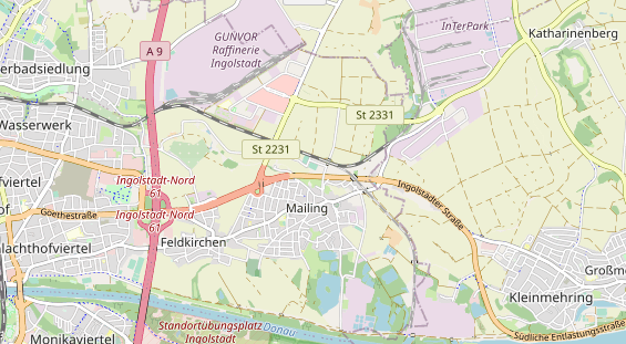 Tennisverein auf Karte